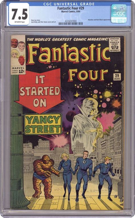 Fantastic Four 1961 1st Series 29 Cgc 75