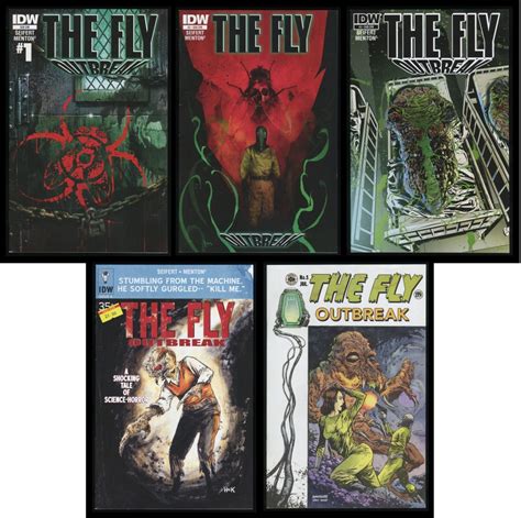 The Fly Outbreak Subscription Variant Comic Set 1 2 3 4 5 Lot The Fly