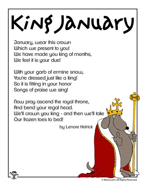 Kids Poems For The Month Of January Woo Jr Kids Activities