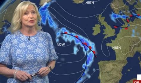 Bbc Weather Carol Kirkwood Warns Of Heavy Rain To Batter Britain This