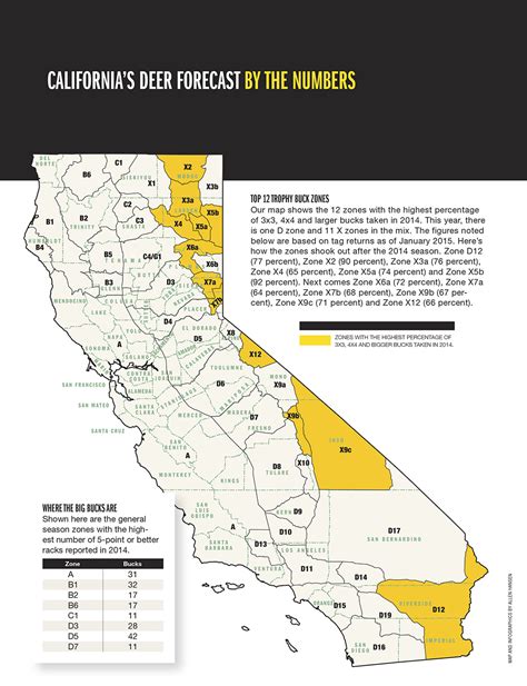 27 California Deer Hunting Zone Map Maps Database Source