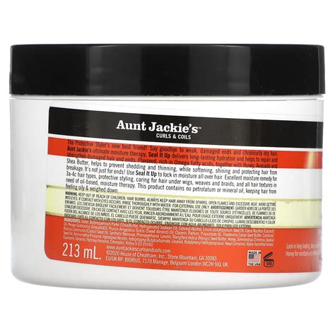 Aunt Jackies Curls And Coils Seal It Up Hydrating Sealing Butter 75