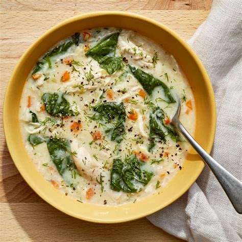 Lemony Chicken And Spinach Soup Recipe Myrecipes