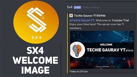 Yui | a simple and modern discord bot that provides fun and searching features to any discord server, it also comes with a large selection of moderation tools. How to Setup Sx4 Discord Bot | How to Setup Welcome bot ...