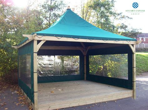 Abba patio 10x10 feet fully enclosed garden canopy with mesh insect screen. Bespoke Gazebo Covers & Sides | Stuart Canvas Group