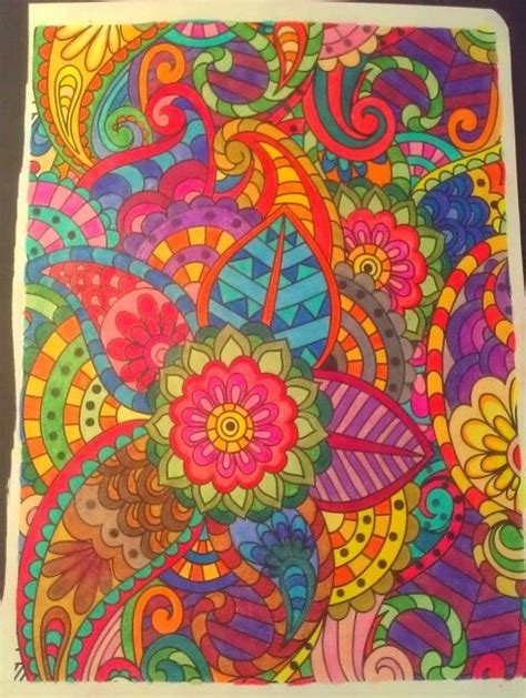 Finished Posh Coloring Book Pages Color Inspiration Love Doodles Mandala Coloring Pages