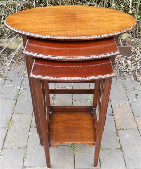 Select the department you want to search in. Oval Top Mahogany Nest Of Three Coffee Tables | 397332 ...