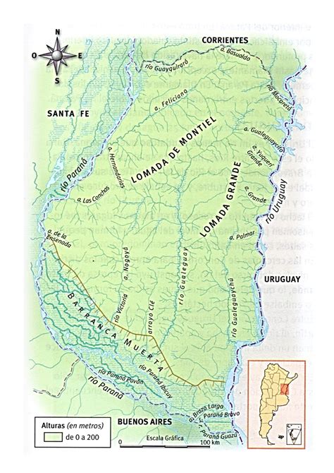 Calaméo Provincia De Entre Ríos Argentina Mapa Físico