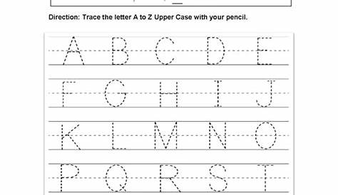 worksheets for the letter a