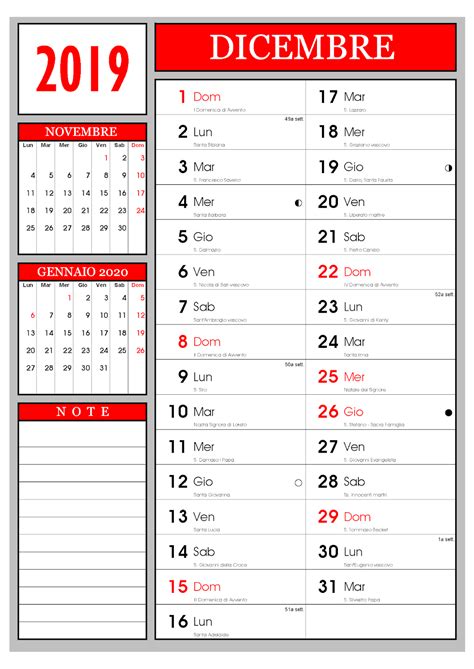 Calendario Calendario Mensile Dicembre 2019