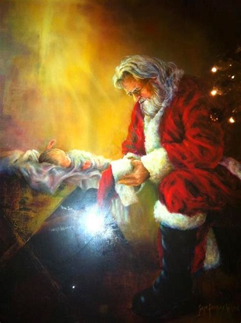 Baby Jesus And Santa Christmas Prayer Christmas Fun Santa