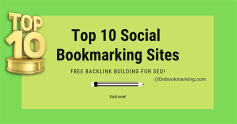 Top 10 Social Bookmarking Sites To Get Free Backlinks For Seo