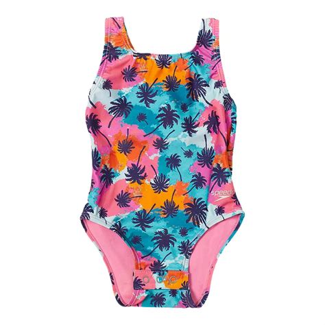 Speedo Infant Girls 12m 3t Snapsuit One Piece Swimsuit Sport Chek