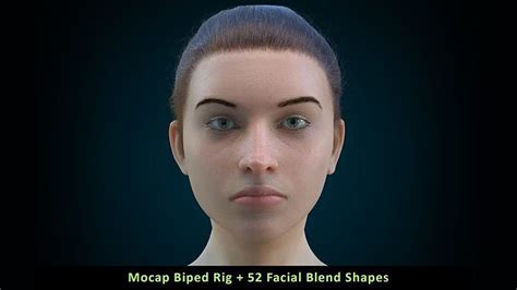 3d Model Cinematic Female 004 Mocap Body Rig Blendshape Face Rig Vr Ar Low Poly Cgtrader