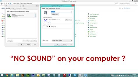 Fix Sound Not Working On Laptop No Sound On Computer No Sound
