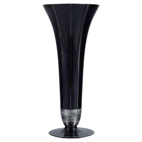 Art Deco Tall Vase At 1stdibs