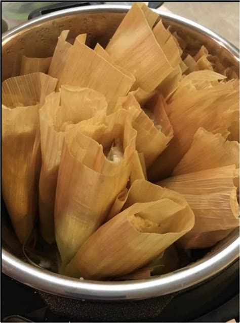 Add 2 teaspoons salt, the onion, thyme, oregano, bay leaves and peppercorns; Tamales made in the Pressure Cooker - iSaveA2Z.com