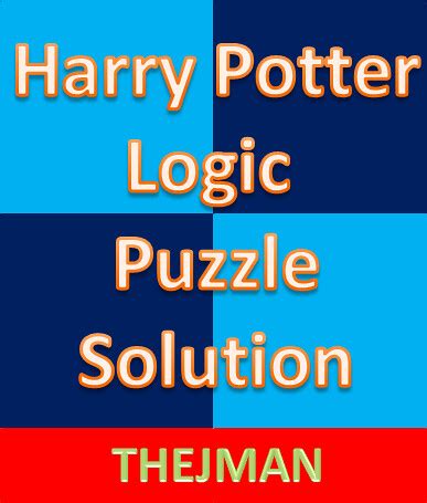 Harry potter trading card game base set. Harry Potter Logic Puzzle Solution | The following images ...