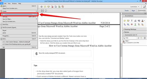 How To Use Custom Stamps From Microsoft Word In Adobe Acrobat