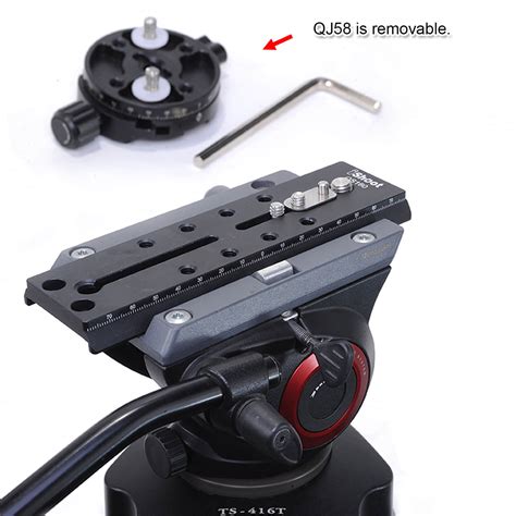 Adapter Connect Arca Swiss Quick Release Plate To Manfrotto Fluid Head