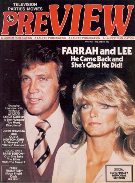 Farrah Fawcett Covers Preview Magazine Us December 1977 Farrah