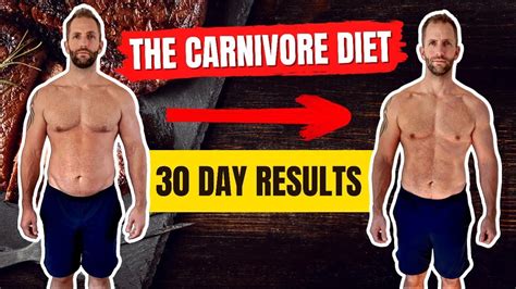 30 Day Carnivore Before And After Results Youtube