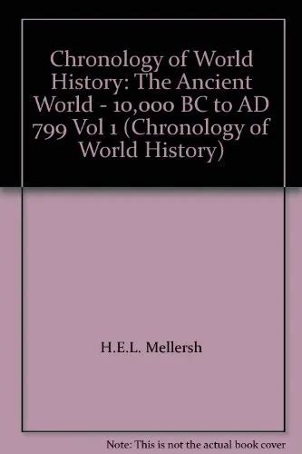 Chronology Of World History The Ancient World 10000 Bc To Ad 1955