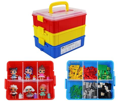 Stackable Toys Organizer Storage Case Compatible With Lol Surprise