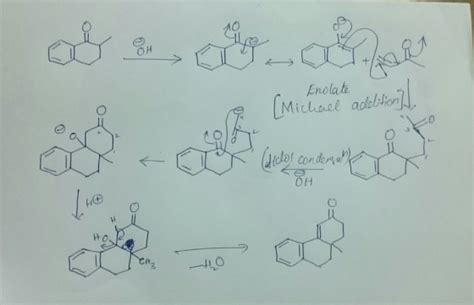 Mechanism 5 The Following Reaction Illustrates A Robinson Annulation
