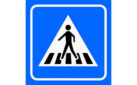 Pedestrian Crossing Signgrass