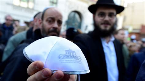 Germans Of All Faiths In Wear A Kippa March Against Anti Semitism Cnn