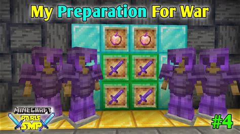 I Made 5 Netherite Armours For War In Paris Smp I Reveal My Base