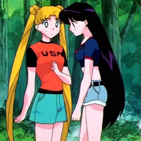 Usagi Tsukino And Rei Hino Sailor Moon Sailor Moon Fashion Sailor