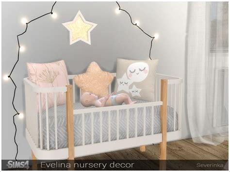Severinkas Evelina Nursery Decor Sims 4 Cc Furniture Sims Baby