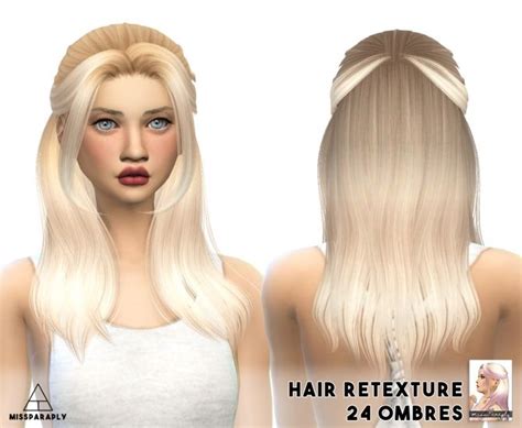Alessos Nana Ombre Hair Retexture At Miss Paraply Sims 4 Updates
