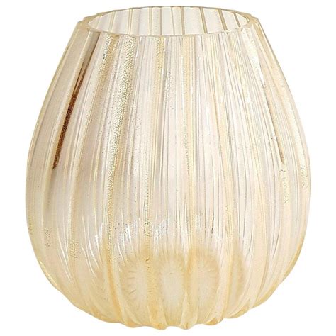 Large 24 Karat Gold Murano Glass Vase For Sale At 1stdibs