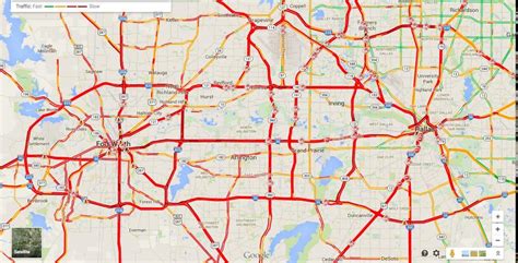 Dallas Traffic Map Map Of Dallas Traffic Texas Usa