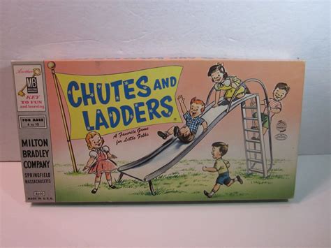 Vintage 1956 Milton Bradley Chutes And Ladders Board Game Thanks For