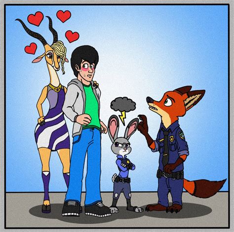 Judy Nick And The Human Meets Gazelle Updated By Jmantheangel2 On