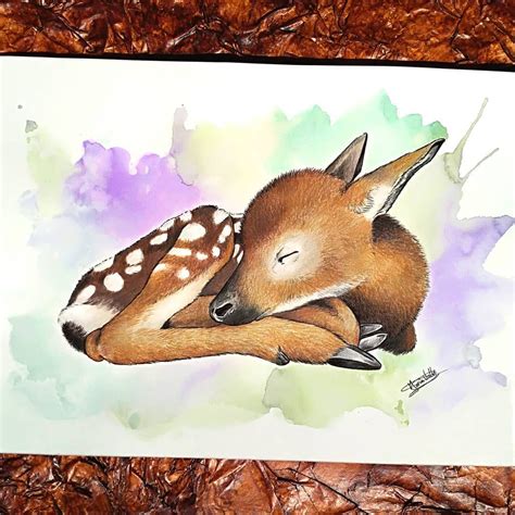 🧡 De Mis Dibujos Favoritos 🧡 Marumyart Cervatillo Ciervo Deer Fawn