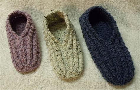 Easy To Knit Slippers Great Beginner Knitting Pattern