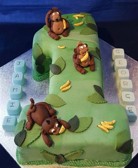 Cheeky Monkeys Cake Monkey Cake Tiers Monkeys Cheeky Cupcake Cakes