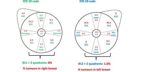 Distribution Of Breast Cancer Locations In The Breast According To