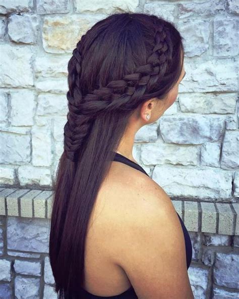 Double braids into low buns. 30 Elegant French Braid Hairstyles
