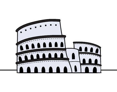 El coliseo de roma, llamado en la antigüedad anfiteatro flavio, es el monumento más impresionante de roma. Dibujo de El Coliseo de Roma pintado por en Dibujos.net el día 22-11-15 a las 12:29:52. Imprime ...