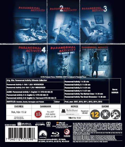 Køb Paranormal Activity The Ultimate Collection 6 Disc Blu Ray