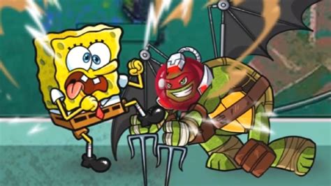 Spongebob Vs Teenage Mutant Ninja Turtles Vs Patrick Star Super Brawl World Funny Free Online