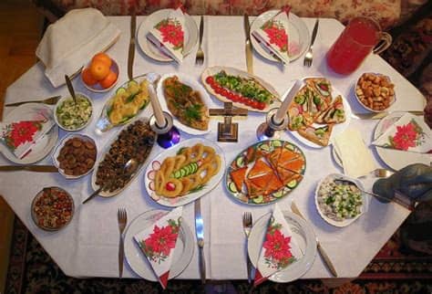 The traditional polish christmas eve supper starts with breaking the #christmas wafer (opłatek), a thin slice of bread made of flour and water. Worlds' Strangest Festivals