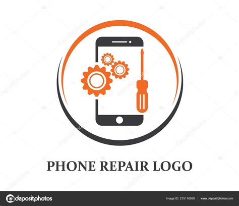 Phone Repair Logo Icon Illustration Design Stock Vector Image By