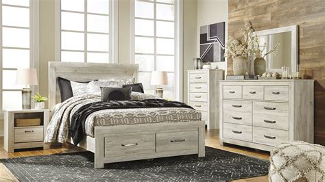 Rustic White Washed Bedroom Furniture Ash Gray Worth Ivory Off